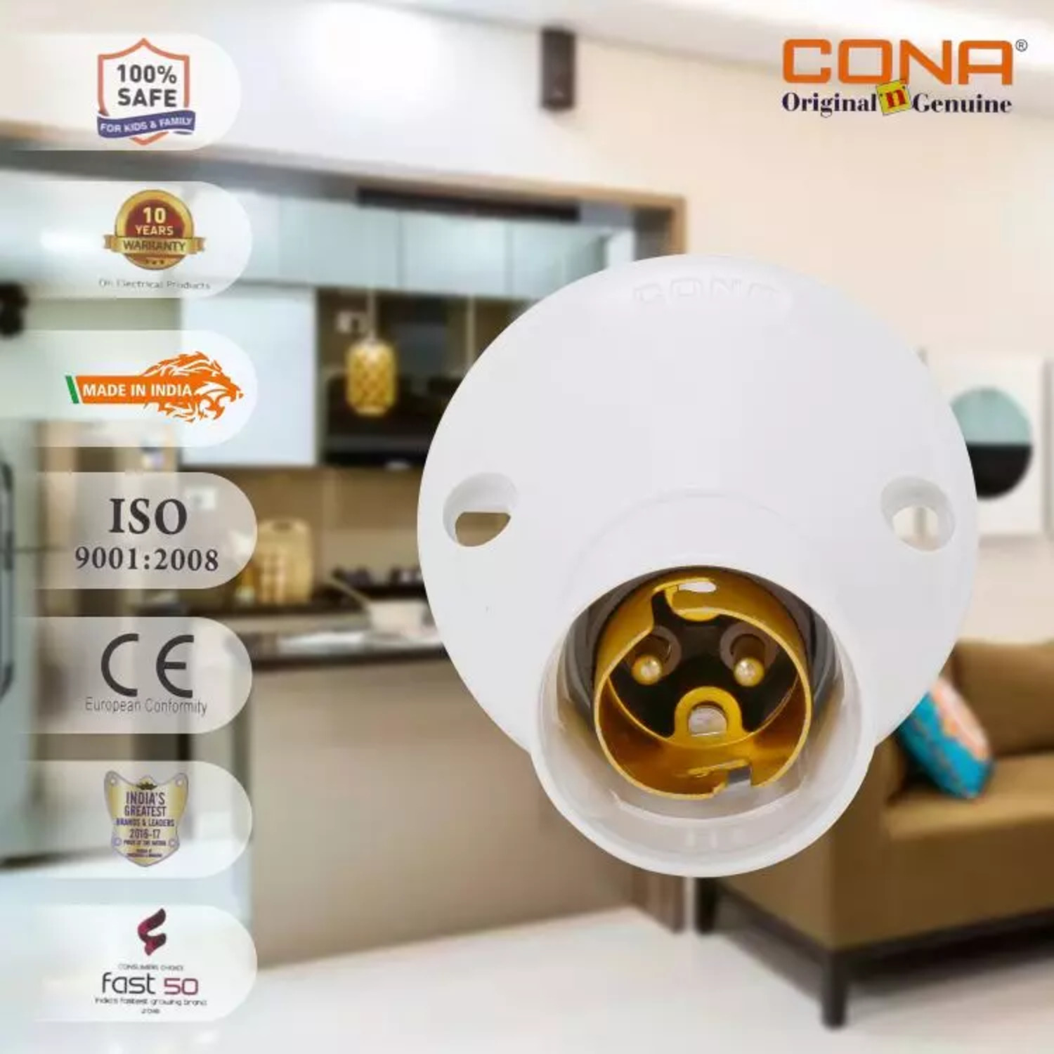 CONA Plastic Bulb Holders Electrical Holder_3