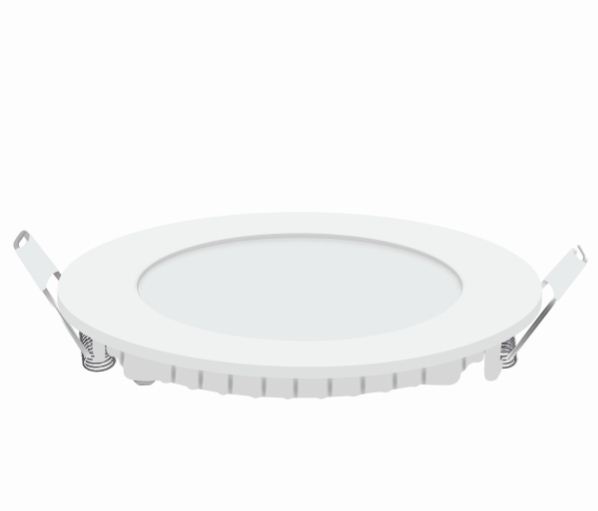 TECHNO LED 12 W Round Cool White 148 x 33 mm LED Panel Lights Recessed Mounted_1