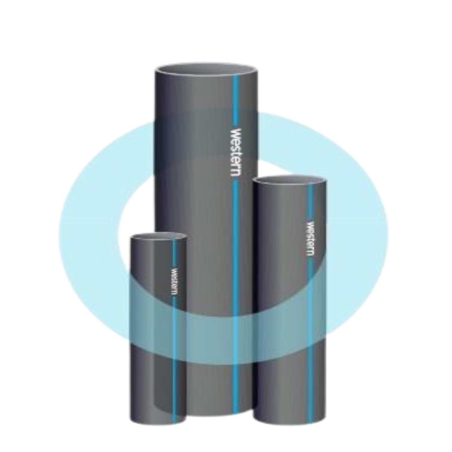 WESTERN 250 mm PE 63 HDPE Pipes PN 2.5 Straight Length_1