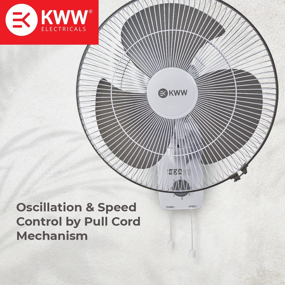 KWW HEXA HIGH SPEED 400MM WALL FAN 400 mm 3 Blades Wall Fan_1