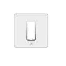 POINTER BI-7001 1 Module White Modular Switch Plate Cover_0