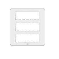 POINTER BI-7051 12 Module White Modular Switch Plate Cover_0