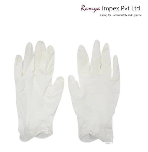 Rakshak Examination Latex Safety Gloves XS_2