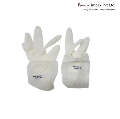 Rakshak Surgical Sterile Latex Safety Gloves 6 inch_1