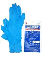 Rakshak Surgical Non-Sterile Nitrile Safety Gloves 18 inch_0
