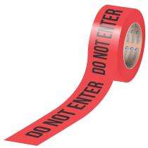 SINGHAL 3 inch Non-Adhesive Polypropylene Warning Tape 3 mm Red_0