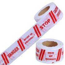 SINGHAL 3 inch Non-Adhesive Polypropylene Warning Tape 3 mm White_0