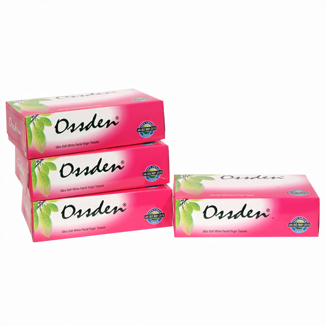 Ossden Facial Tissue Paper Box Plain 20 x 20 cm White_1