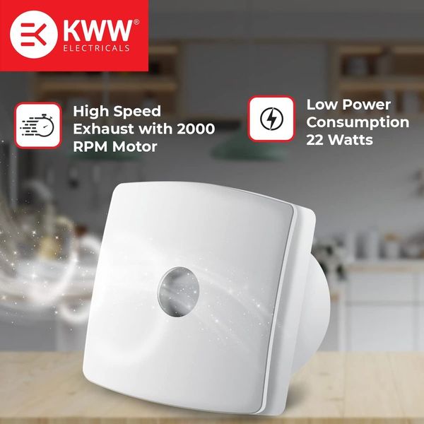 KWW Freta 150 mm 3 Blades 24 W Exhaust Fans_3
