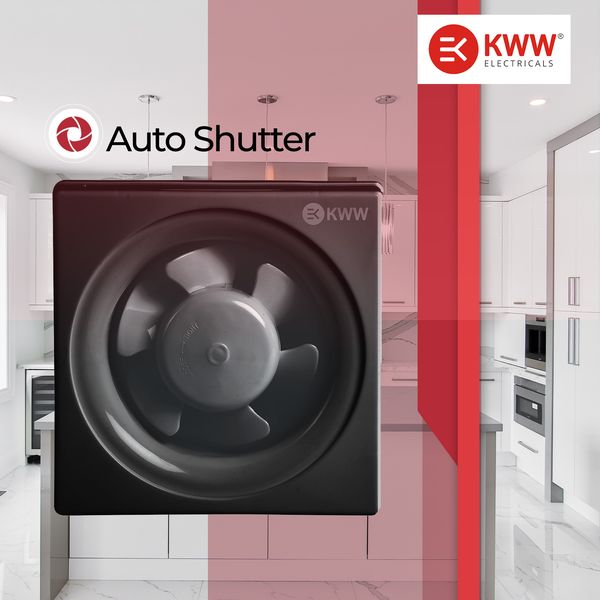 KWW Freshy Black 200 mm 5 Blades 35 W Exhaust Fans_1