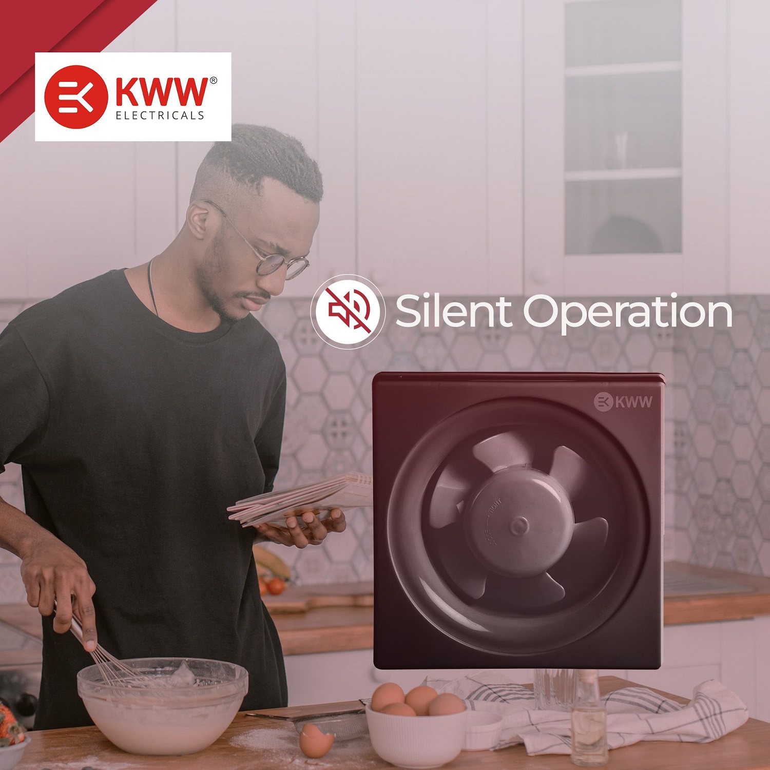 KWW Freshy Black 200 mm 5 Blades 35 W Exhaust Fans_2