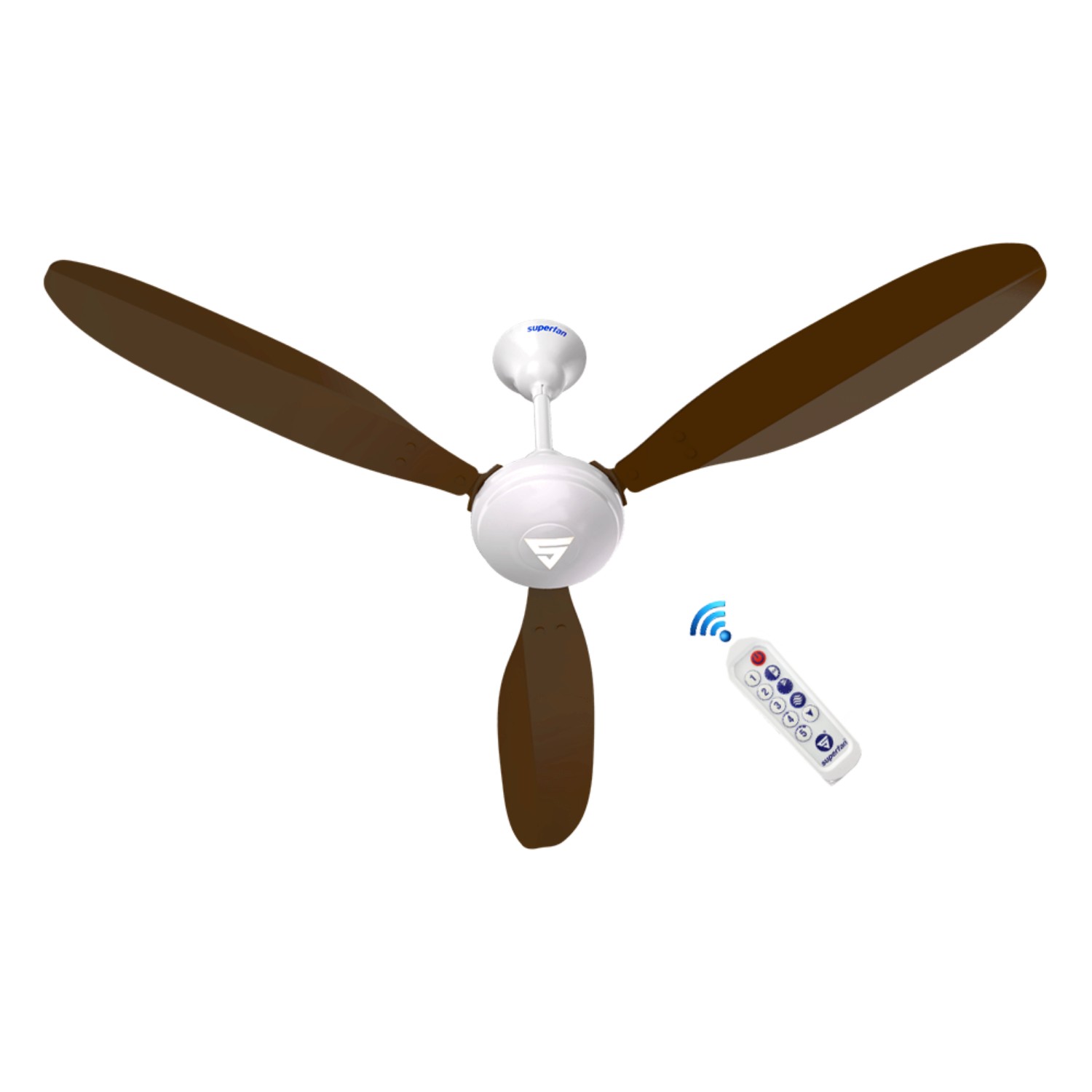 Superfan Super X1 1200 mm 3 Blades 35 W Brown Ceiling Fans_2