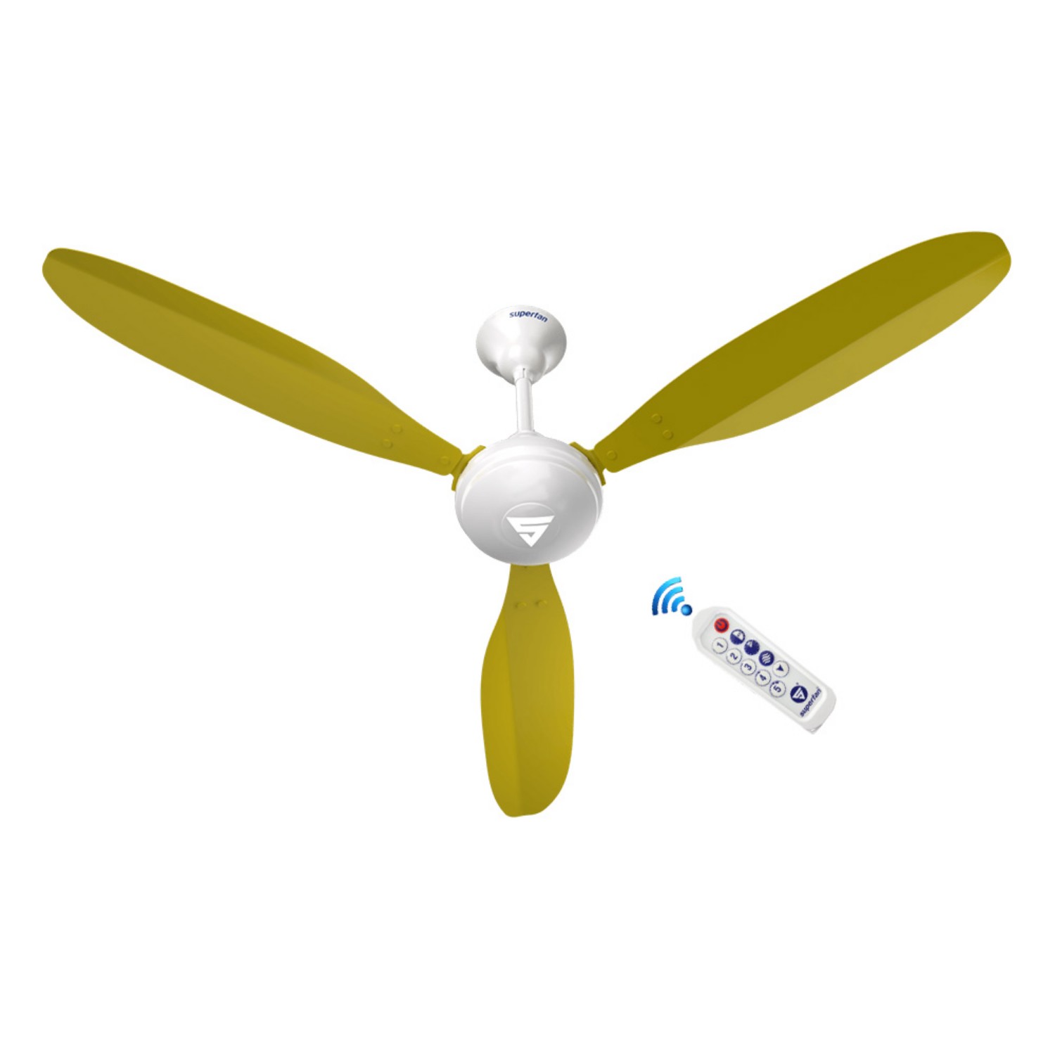 Superfan Super X1 1200 mm 3 Blades 35 W Yellow Ceiling Fans_2