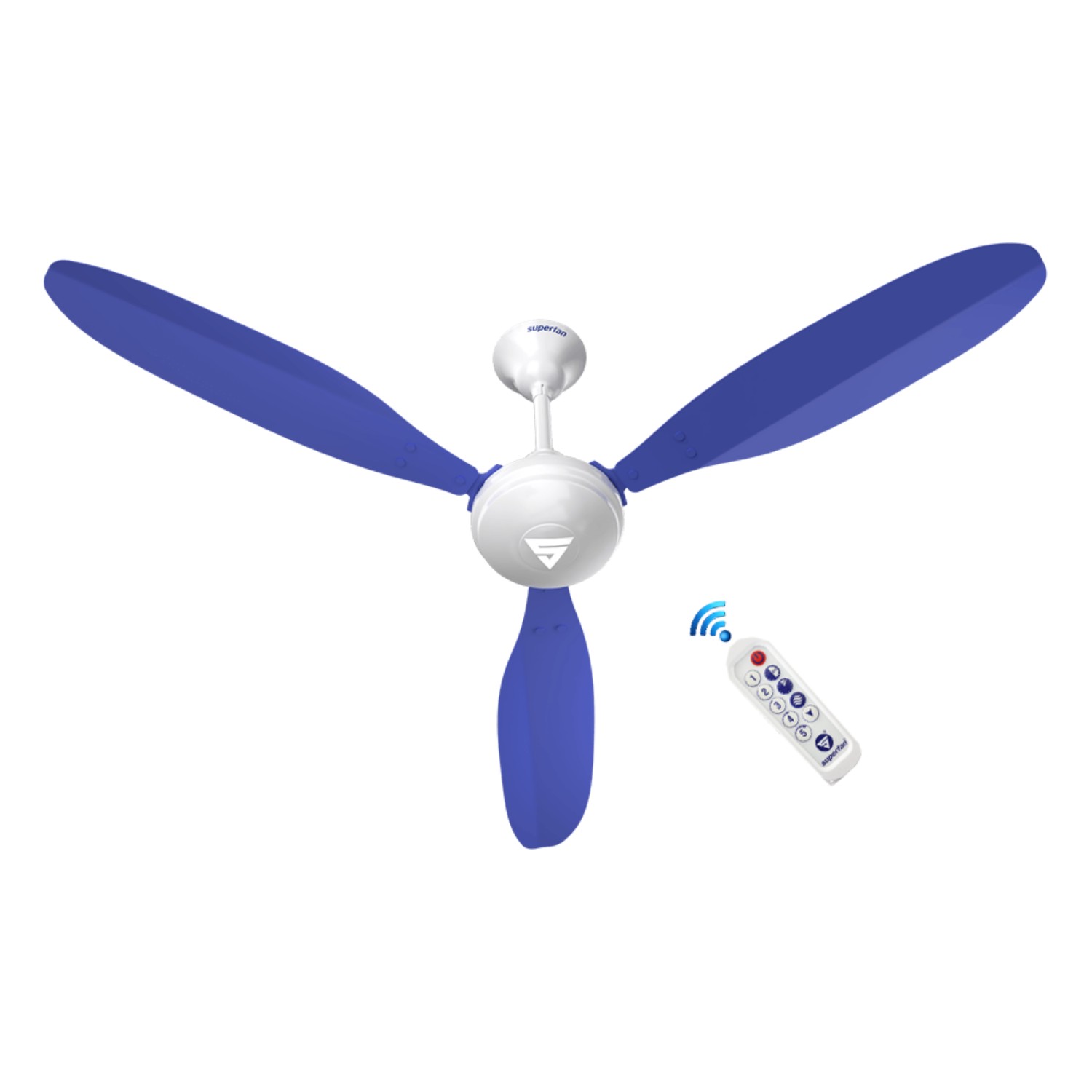 Superfan Super X1 1200 mm 3 Blades 35 W Blue Ceiling Fans_2