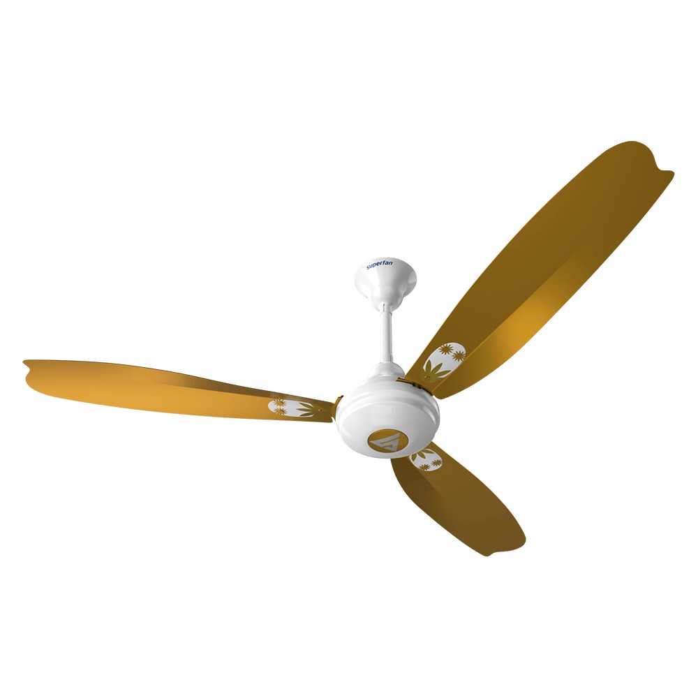 Superfan Super A1 1200 mm 3 Blades 35 W Metallic Gold Ceiling Fans_1