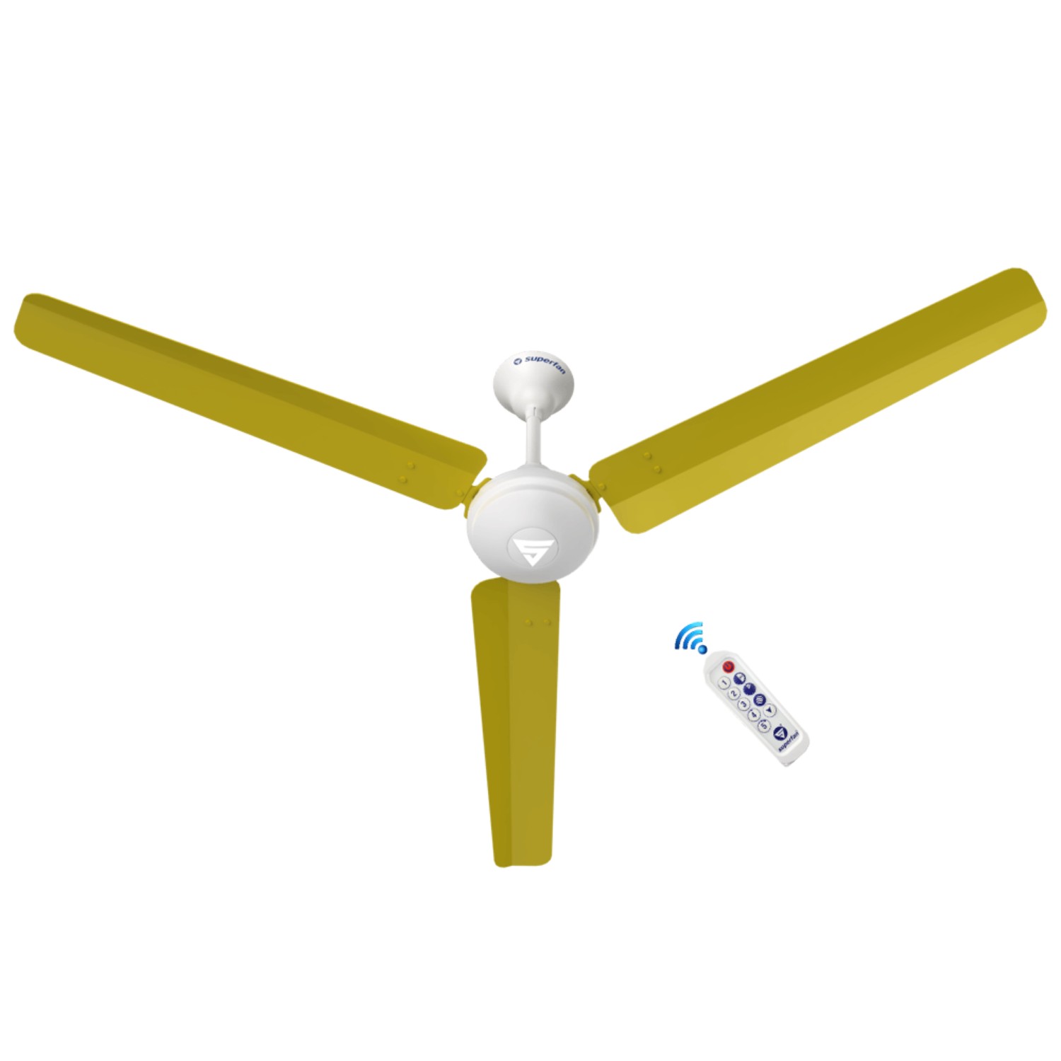 Superfan Super V1 1400 mm 3 Blades 40 W Yellow Ceiling Fans_2