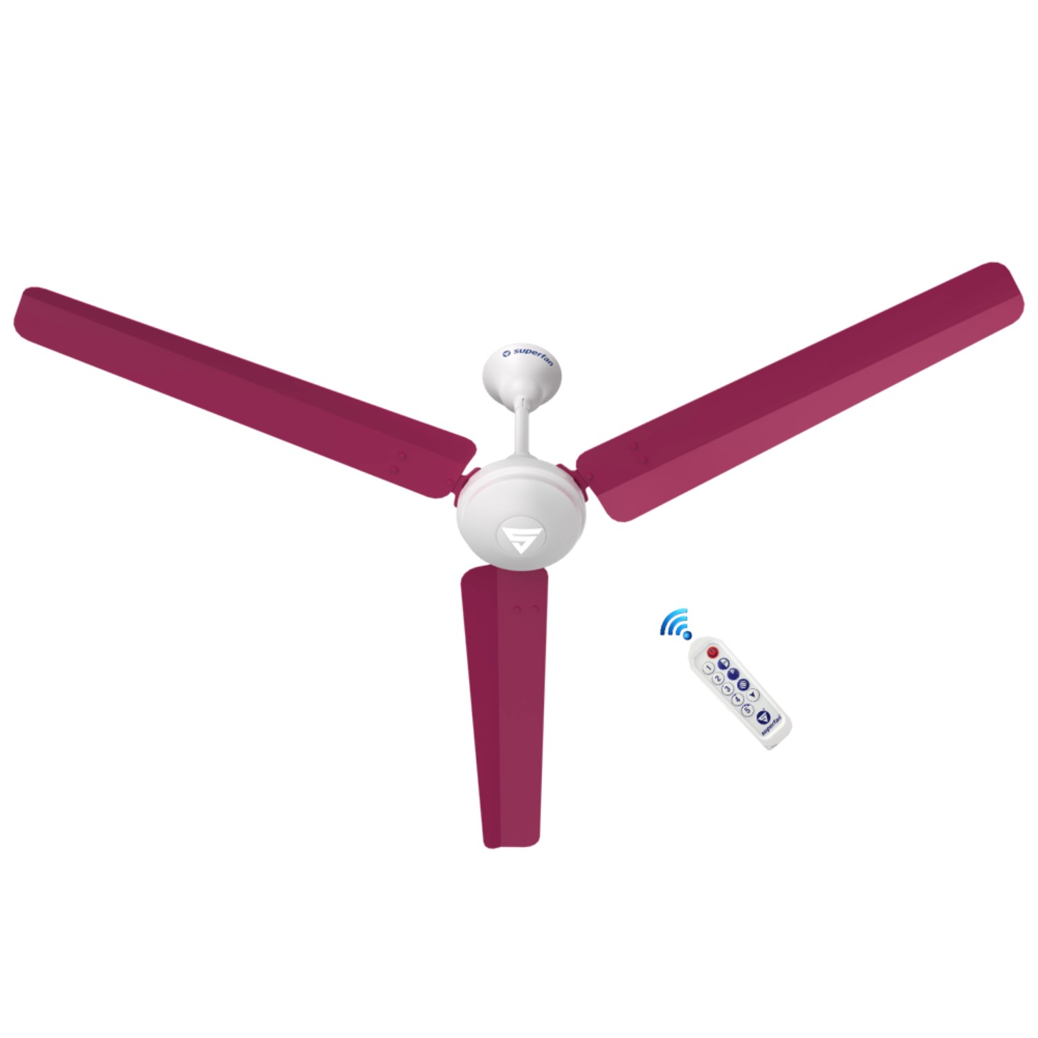 Superfan Super V1 1400 mm 3 Blades 40 W Pink Ceiling Fans_2