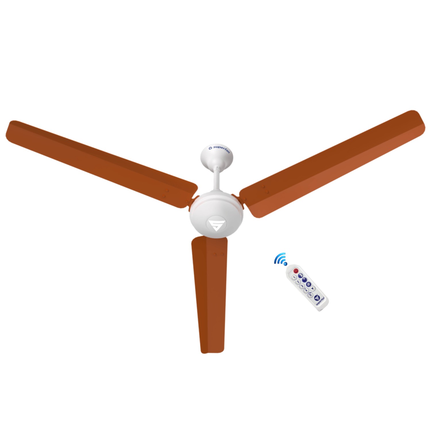 Superfan Super V1 1400 mm 3 Blades 40 W Orange Ceiling Fans_2