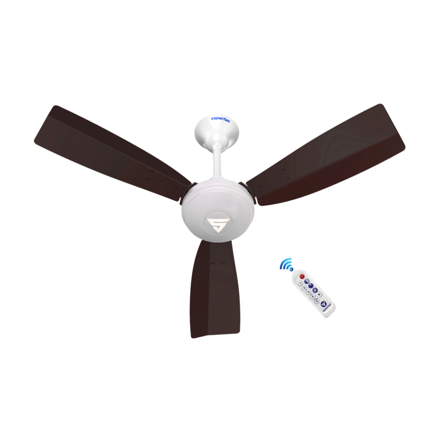 Superfan Super J1 900 mm 3 Blades 24 W Brown Ceiling Fans_2
