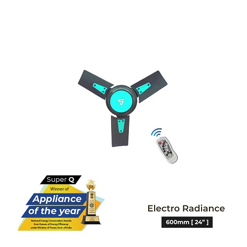Superfan Super Q -ERE 600 mm 3 Blades 20 W Electro Radiance Ceiling Fans_2