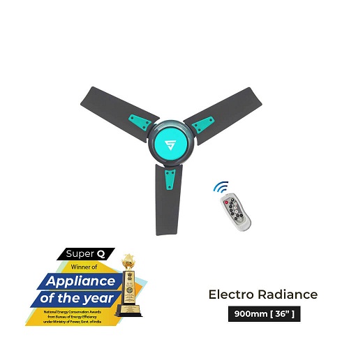 Superfan Super Q -ERE 900 mm 3 Blades 25 W Electro Radiance Ceiling Fans_2