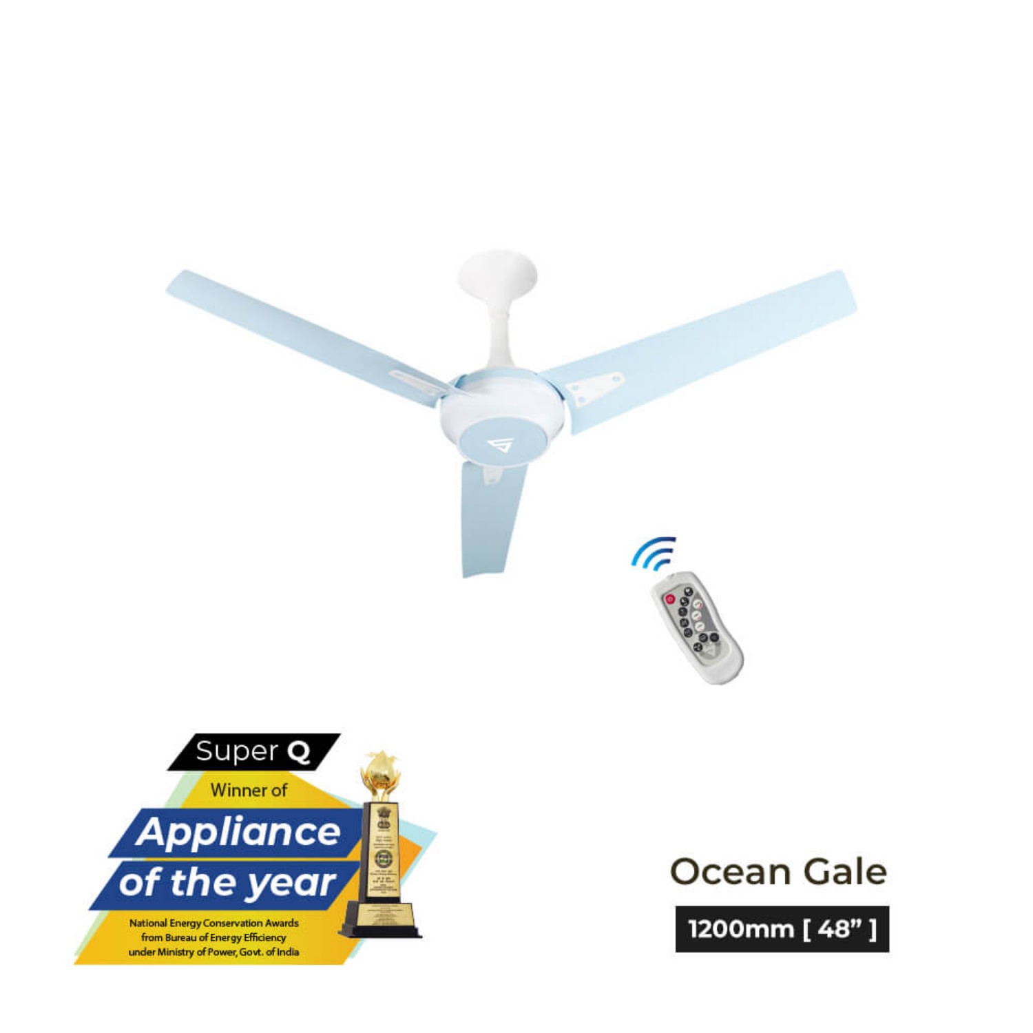 Superfan Super Q -OGE 1200 mm 3 Blades 35 W Ocean Gale Ceiling Fans_1
