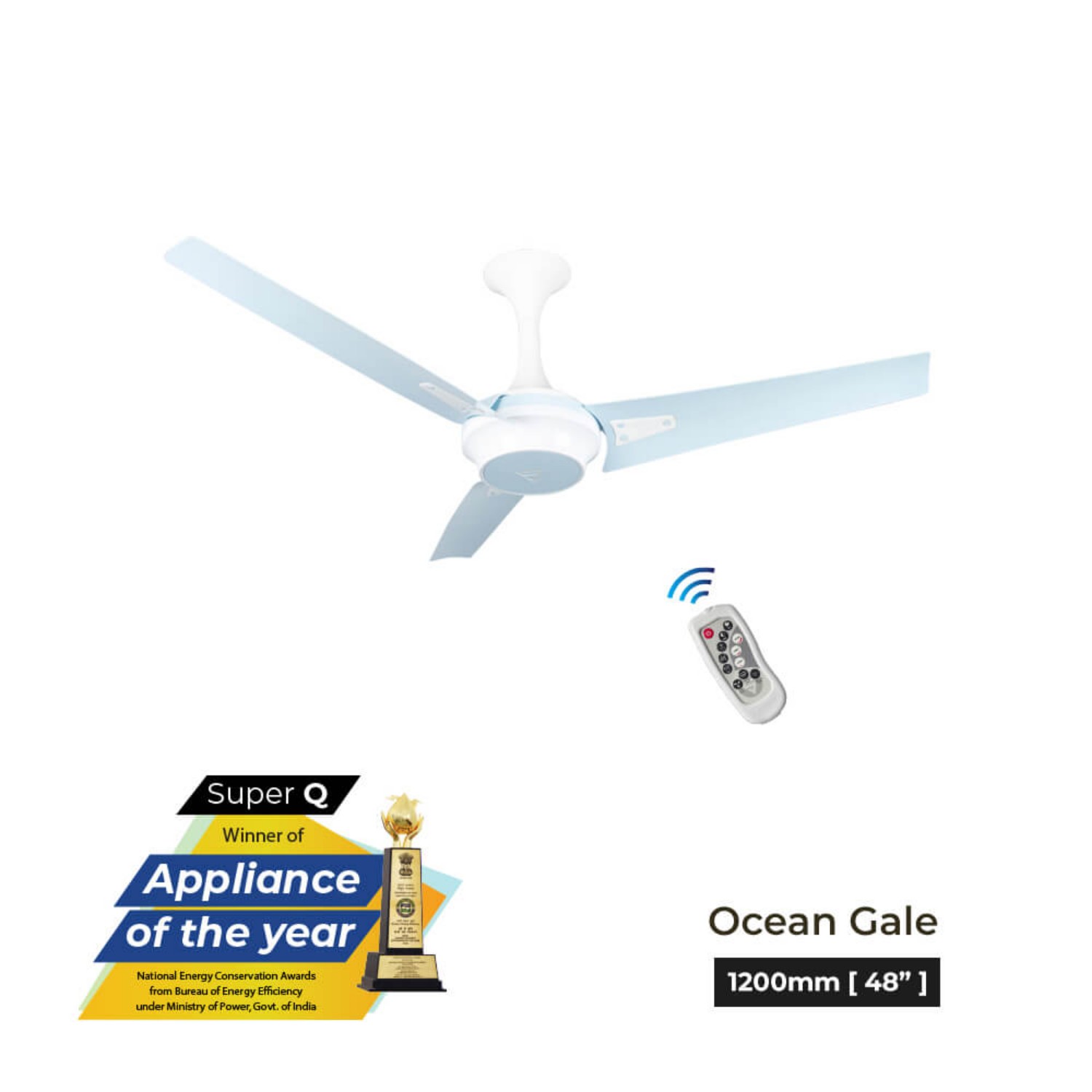 Superfan Super Q -OGE 1200 mm 3 Blades 35 W Ocean Gale Ceiling Fans_2