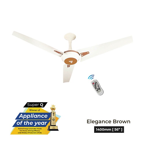 Superfan Super Q -EBN 1400 mm 3 Blades 35 W Elegance Brown Ceiling Fans_1