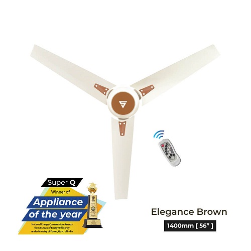 Superfan Super Q -EBN 1400 mm 3 Blades 35 W Elegance Brown Ceiling Fans_2