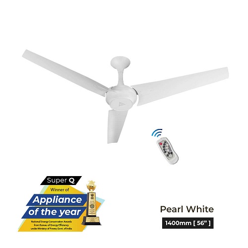 Superfan Super Q -PWE 1400 mm 3 Blades 35 W Pearl White Ceiling Fans_1