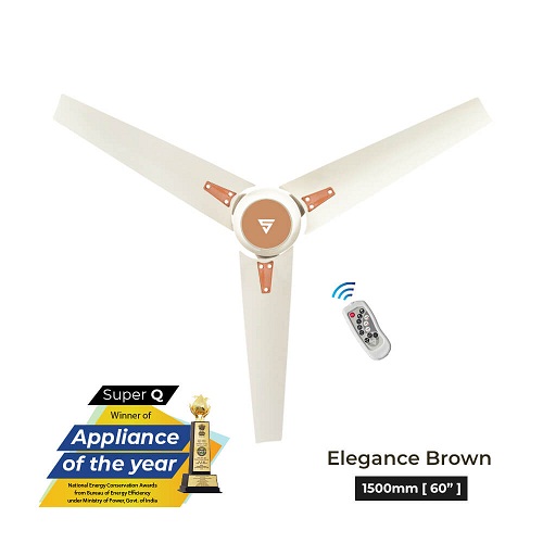 Superfan Super Q -EBN 1500 mm 3 Blades 40 W Elegance Brown Ceiling Fans_2