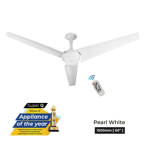 Superfan Super Q -PWE 1500 mm 3 Blades 40 W Pearl White Ceiling Fans_1