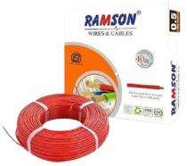 RAMSON 0.5 sqmm FR PVC Electric Wire Red 90 m_0