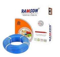 RAMSON 0.5 sqmm FR PVC Electric Wire Blue 90 m_0