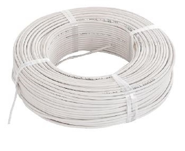 RAMSON 0.5 sqmm FR PVC Electric Wire White 90 m_1