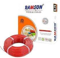 RAMSON 0.75 sqmm FR PVC Electric Wire Red 90 m_0