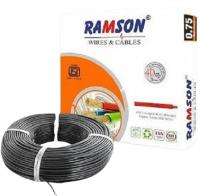 RAMSON 0.75 sqmm FR PVC Electric Wire Black 90 m_0