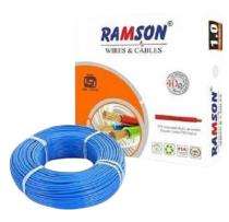 RAMSON 1 sqmm FR PVC Electric Wire Blue 90 m_0