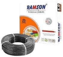 RAMSON 4 sqmm FR PVC Electric Wire Black 90 m_0