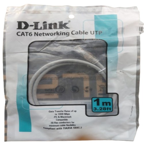 D-Link NCB-CUGRYR1-1 CAT 6 Patch Cable 1 m Grey_1