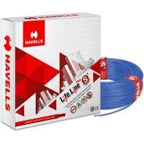 HAVELLS 1 sqmm FR Electric Wire Blue 90 m_0