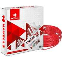 HAVELLS 2.5 sqmm FR Electric Wire Red 90 m_0
