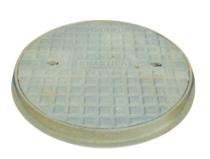SWASTIKA Recessed Manhole Cover Cast Iron Polished 595 mm_0