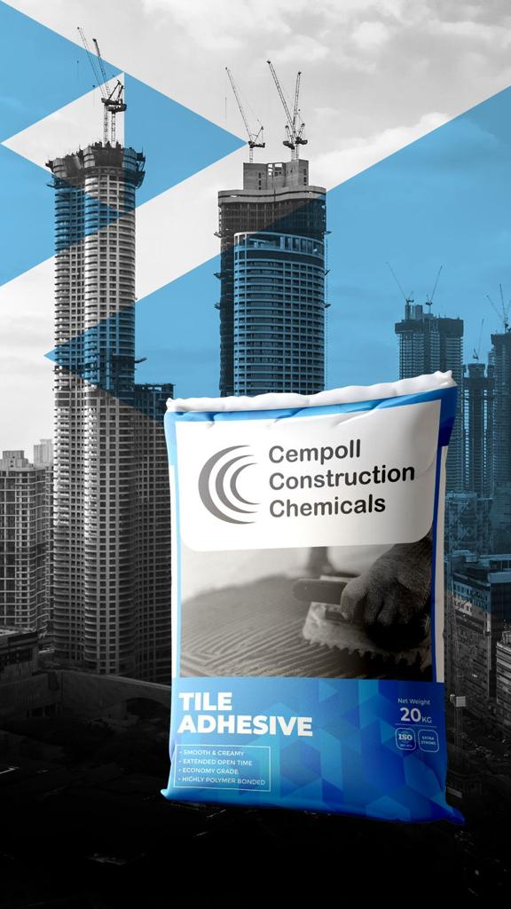 Cempoll Construction Chemicals C2 Cement Based Tile Adhesive 20 kg_1