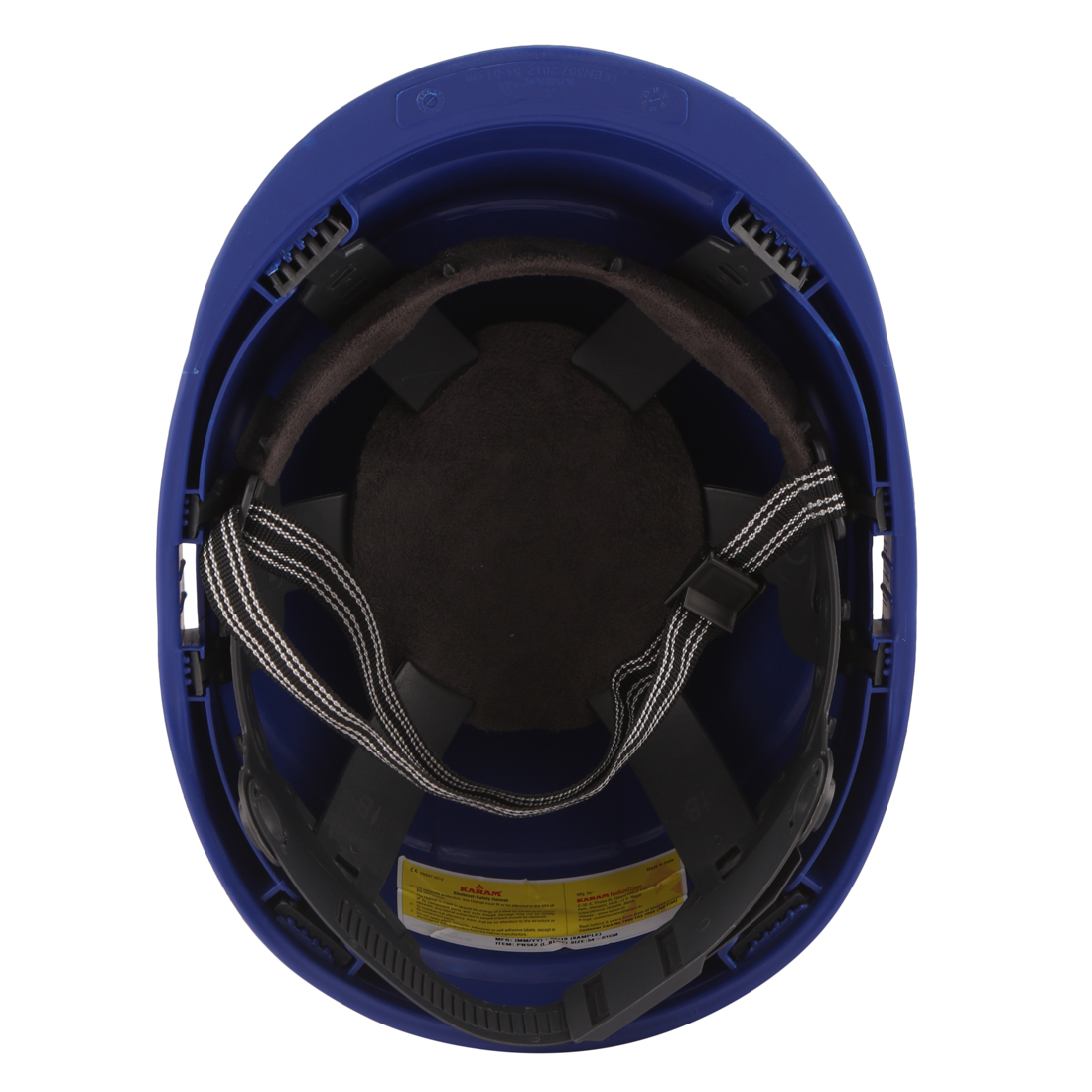 Karam Polypropylene Copolymer Lamination Blue Air Ventilated Safety Helmets PN541_4