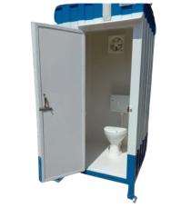 Empire Mild Steel 10 ft Portable Toilet Cabin Blue and White_0