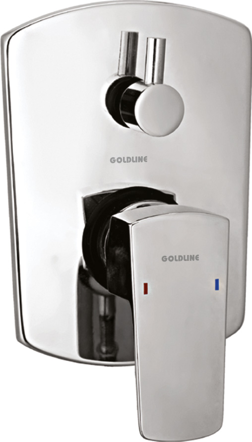 Buy GOLDLINE Nickel Chrome Plated Single Lever Diverter Body Faucet AA