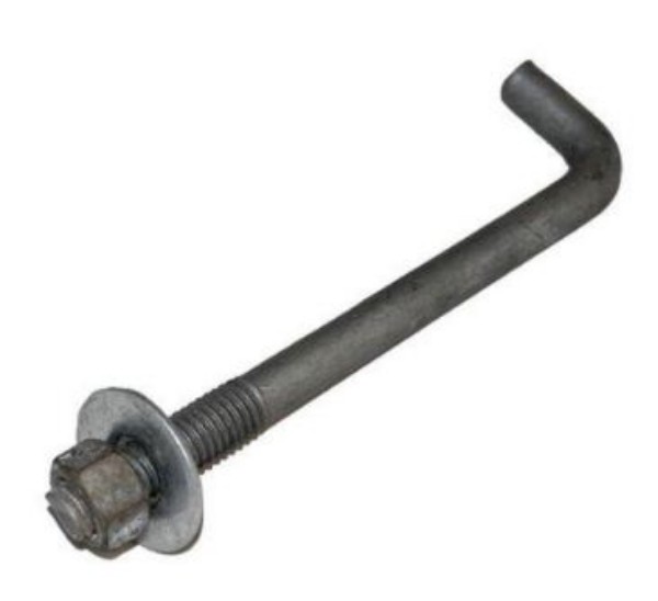 M12 Mild Steel Foundation Bolts L Shape 10 mm_0