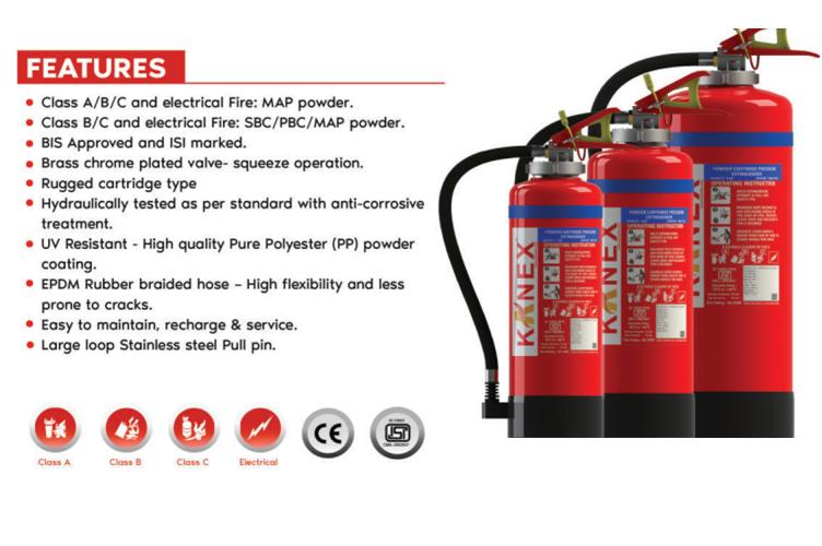 KANEX 9 kg Dry Chemical Powder Fire Extinguishers_1