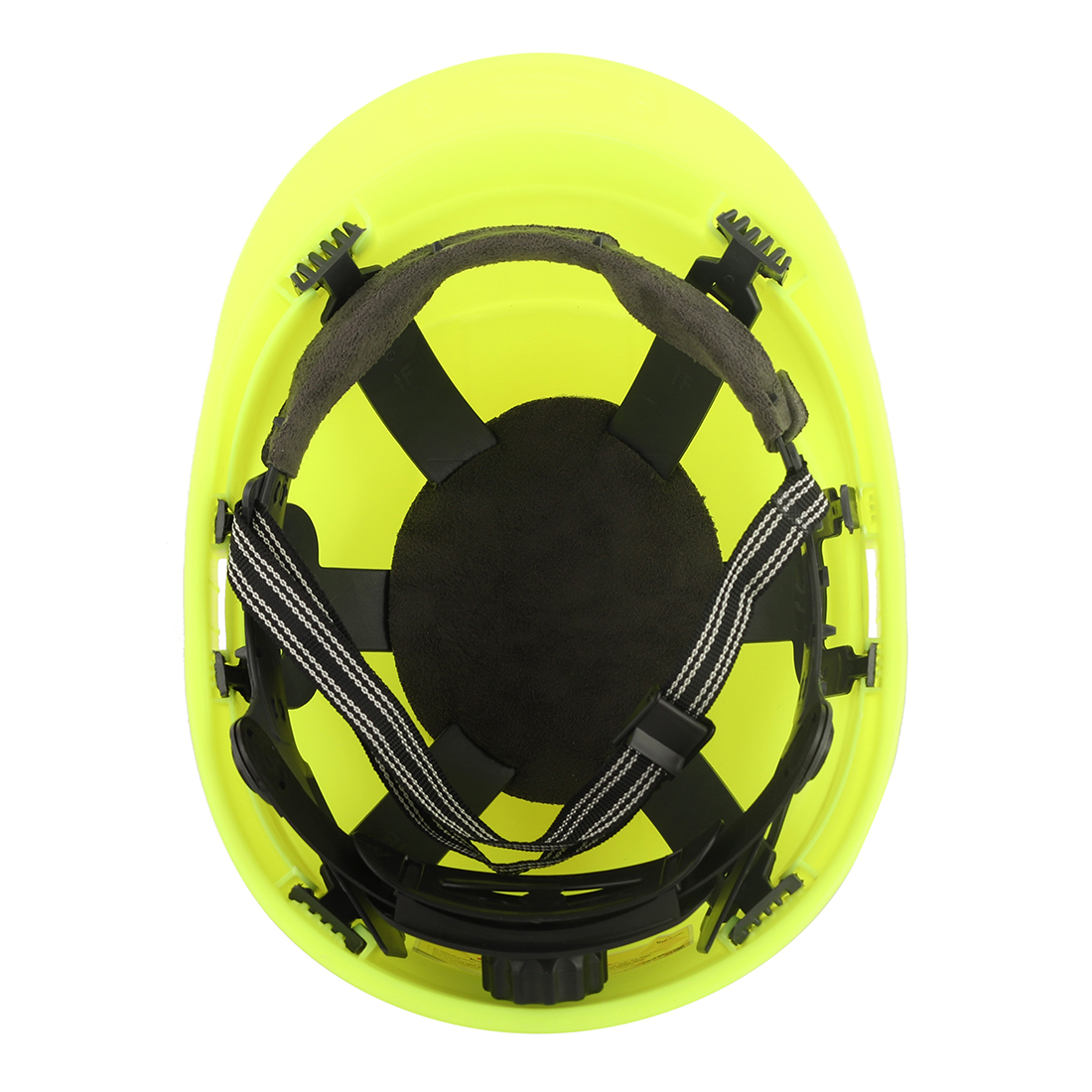 Karam Polypropylene Copolymer Fluorescent Green Air Ventilated Safety Helmets PN542_2
